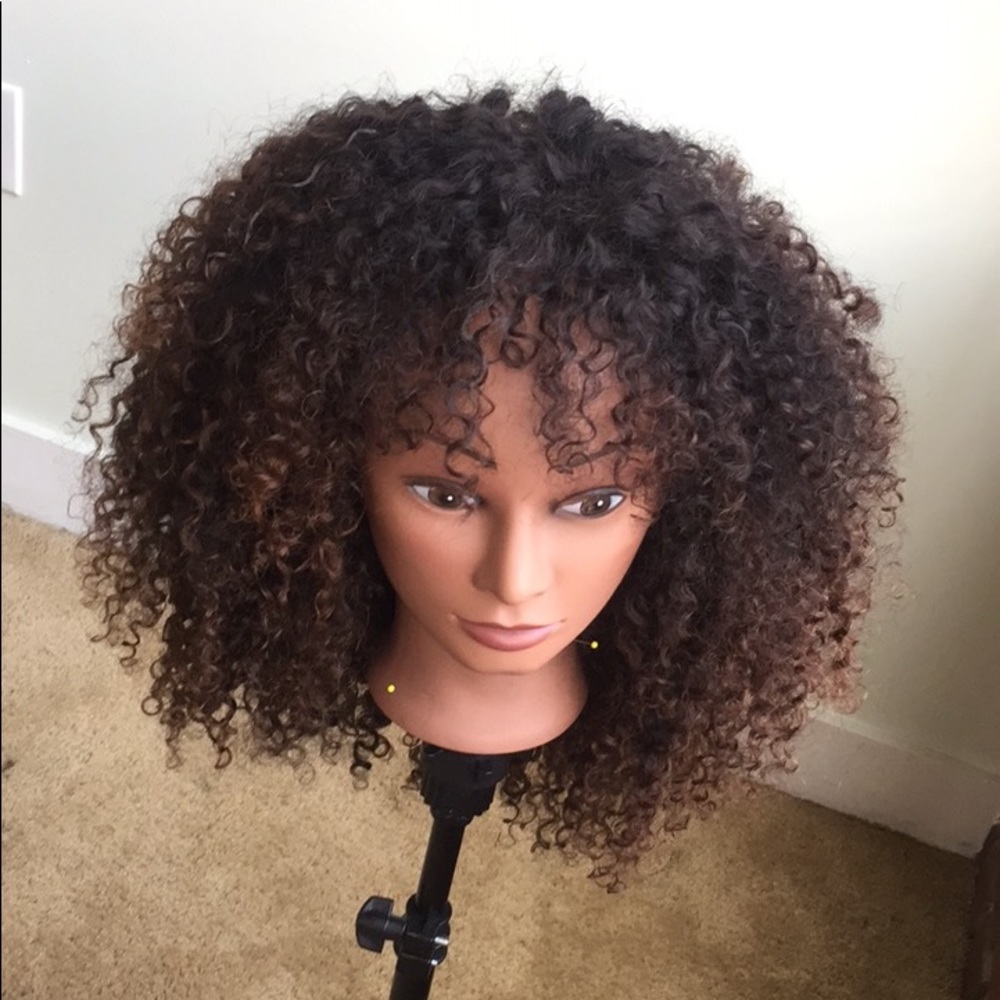 Deep curly Ombré Closure Wig